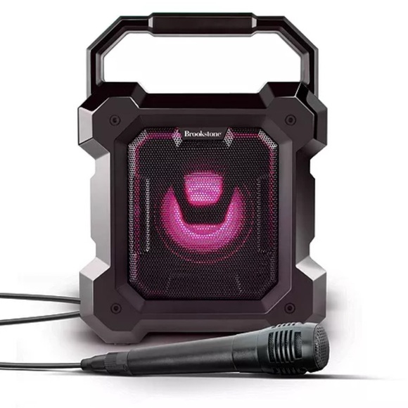 Brookstone Ruckus Portable Speaker with Microphone in Black, Open Box EXCELLENT! - Picture 13 of 13